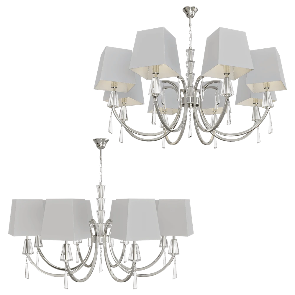 Chandelier CRYSTAL LUX Marsela SP-PL8 Nickel