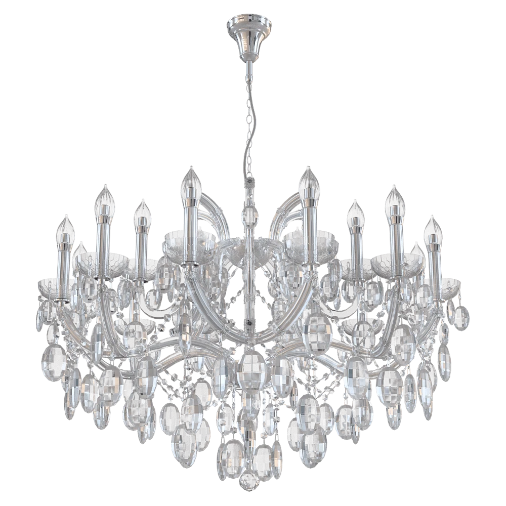Chandelier CRYSTAL LUX Hollywood SP12+6 Chrome