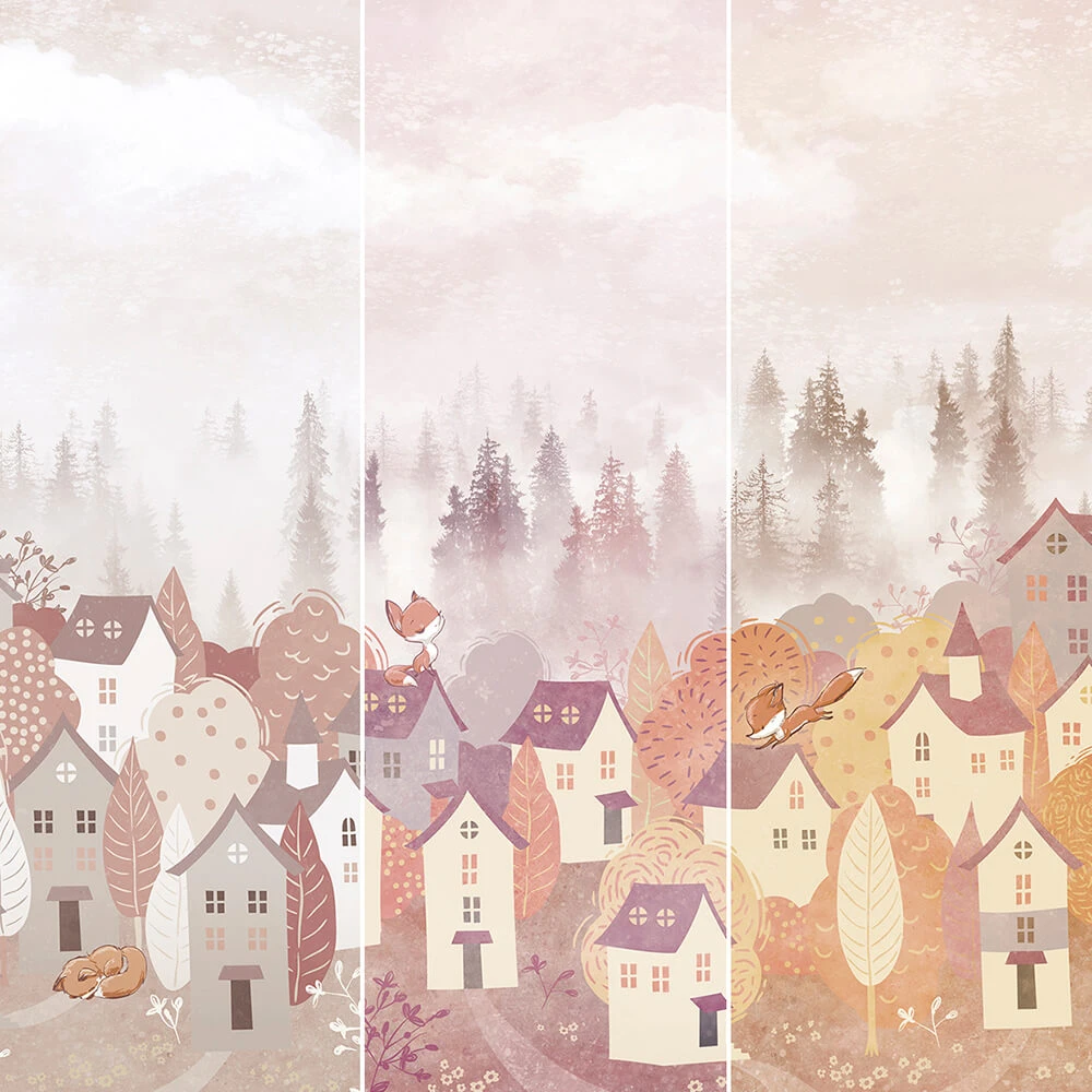 Wallpaper Creativille 2330 town of foxes (3)