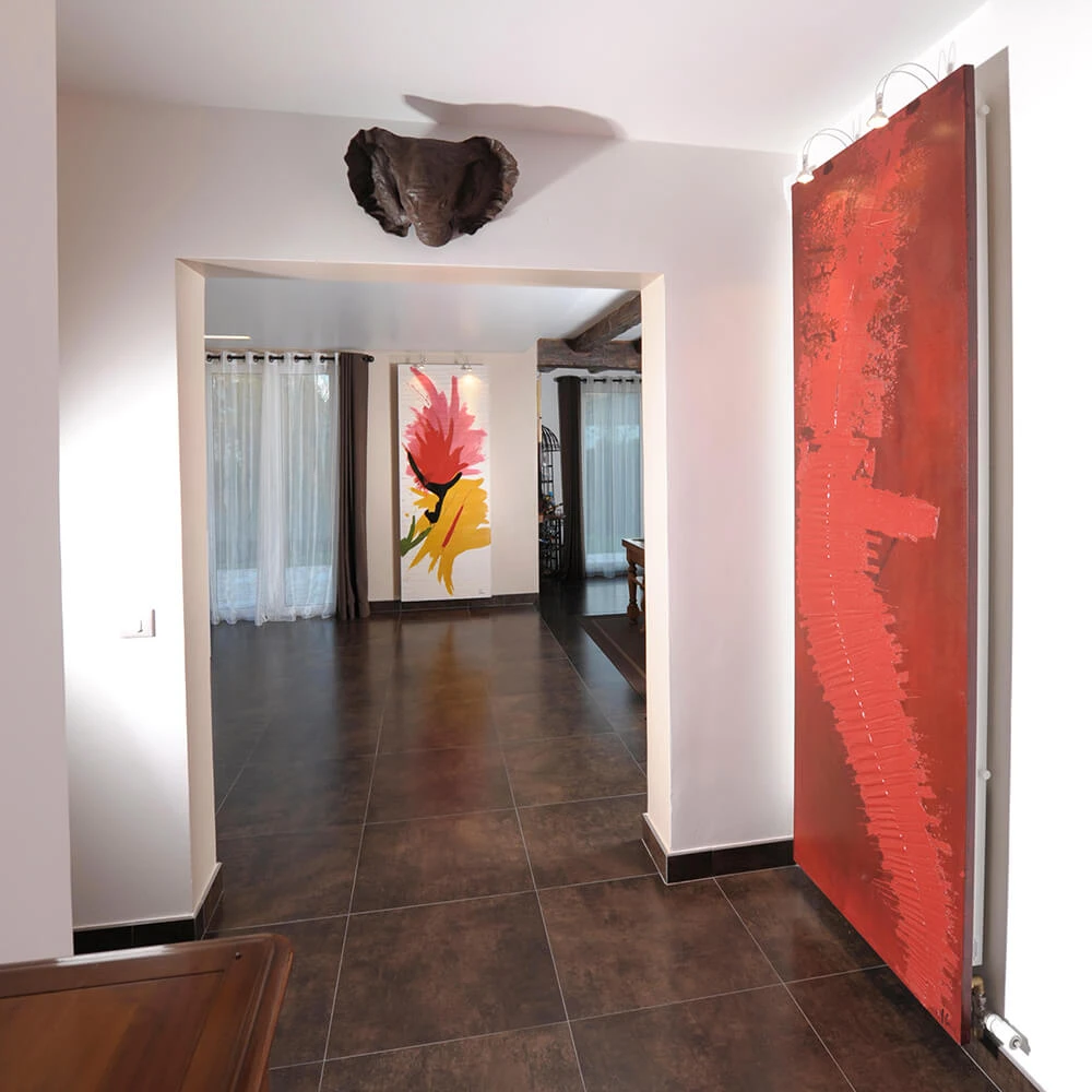 Art Panel CINIER Tribal Rouge (2)