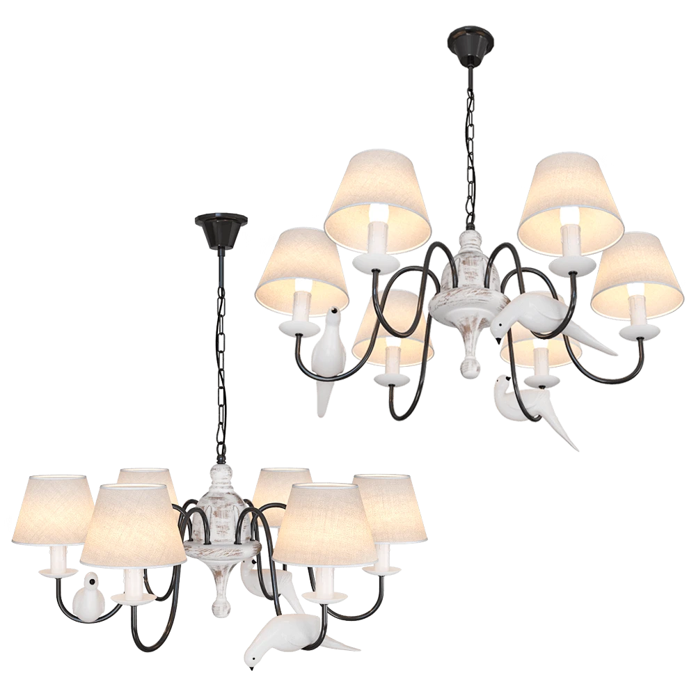 Chandelier FAVOURITE Birds 1594-6P