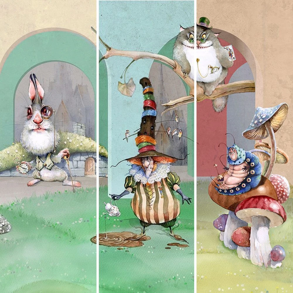 Wallpaper Dress-wall Alice in Wonderland