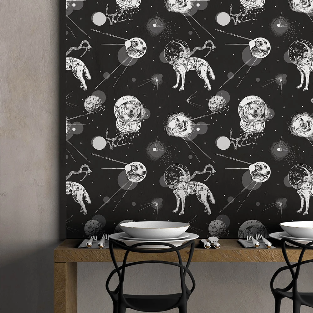 Wallpaper Dress-wall Belka and Strelka (2)