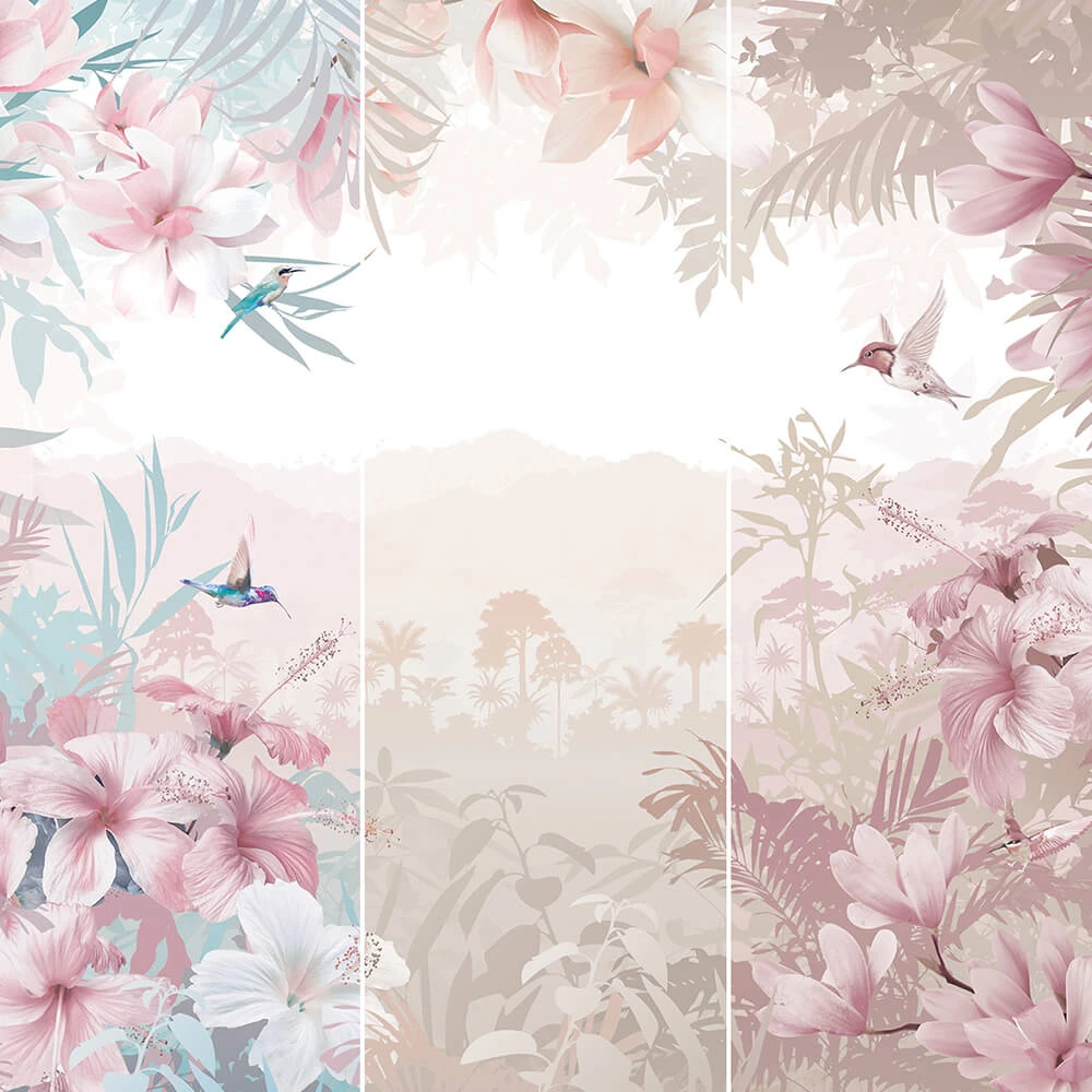 Wallpaper Creativille 4153 tropical birds and magnolia