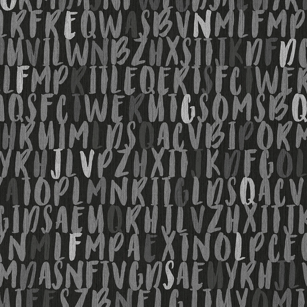 Wallpaper Spaghetti Wall Alphabet WPN 117