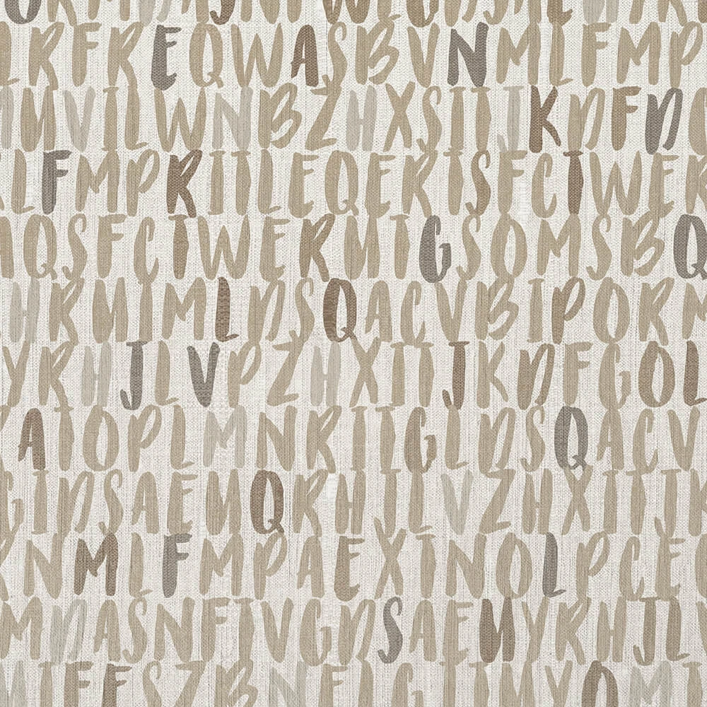 Wallpaper Spaghetti Wall Alphabet WPN 117 (2)