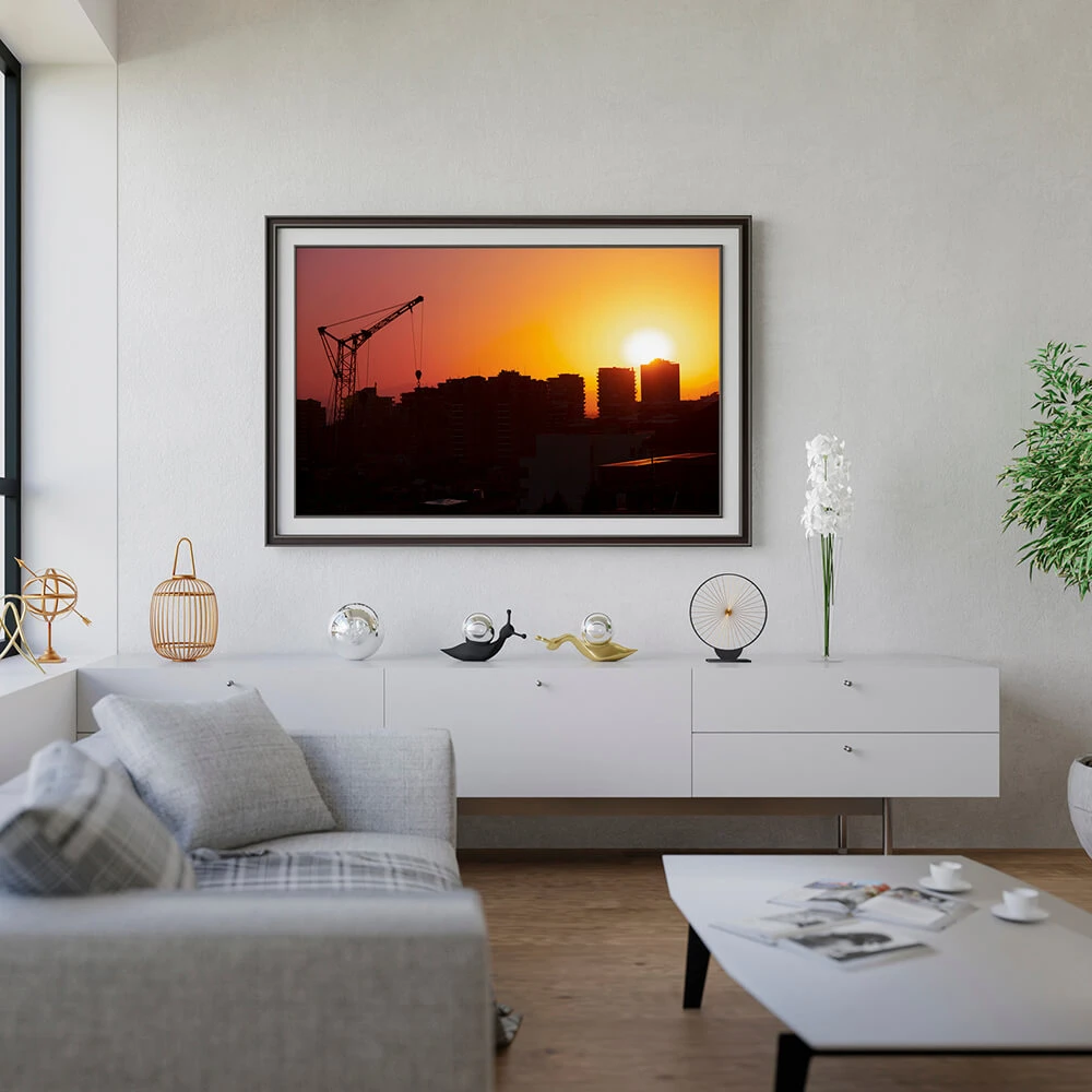 Art Photograph with Sunset in Yerevan Cityscape (2)