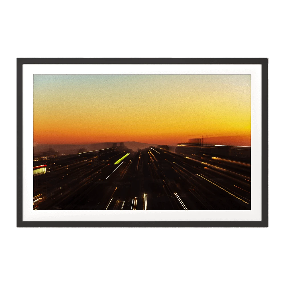 Art Photograph with Blurred Urban Landscape