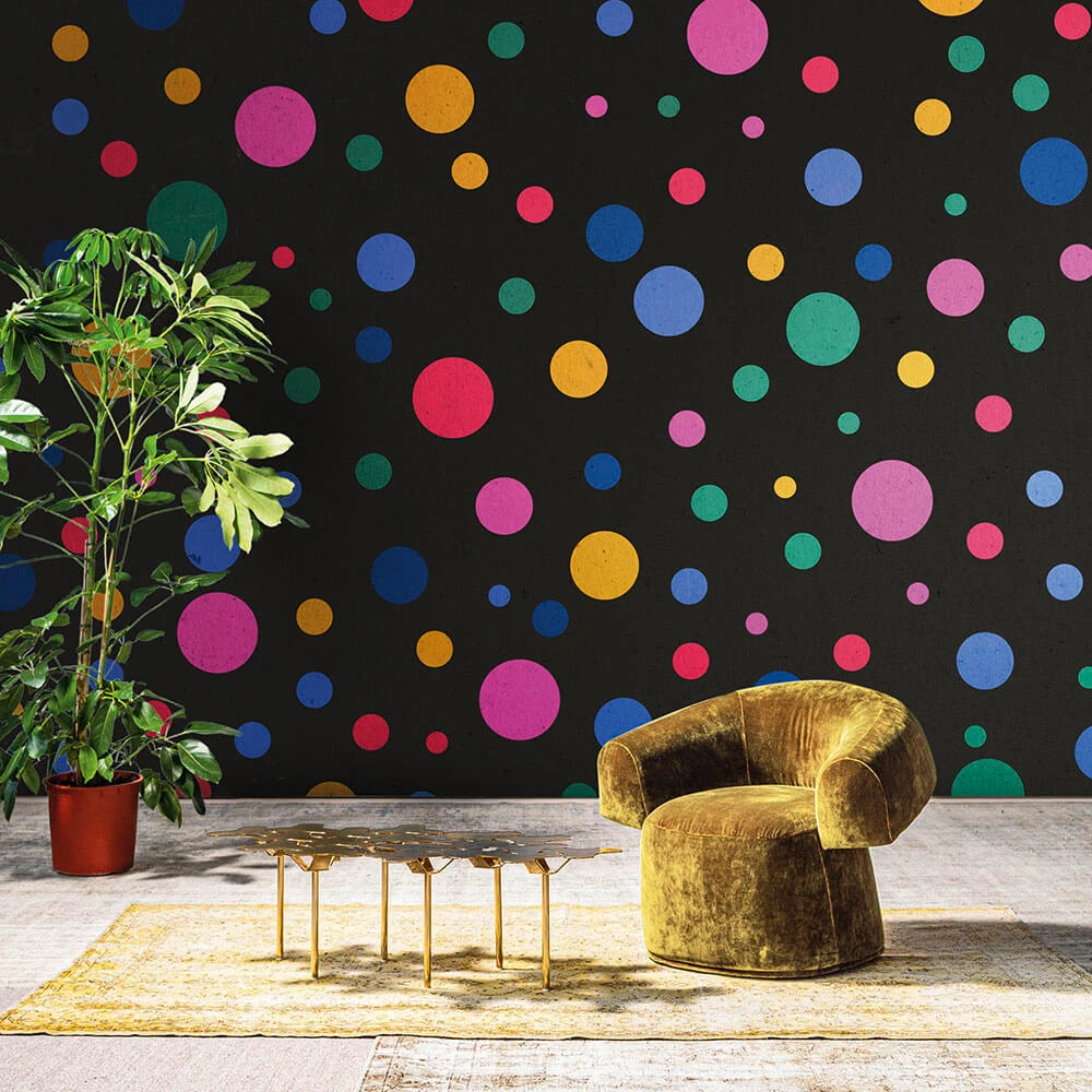 Wallpaper Spaghetti Wall Happy Dots WPN 214 (3)