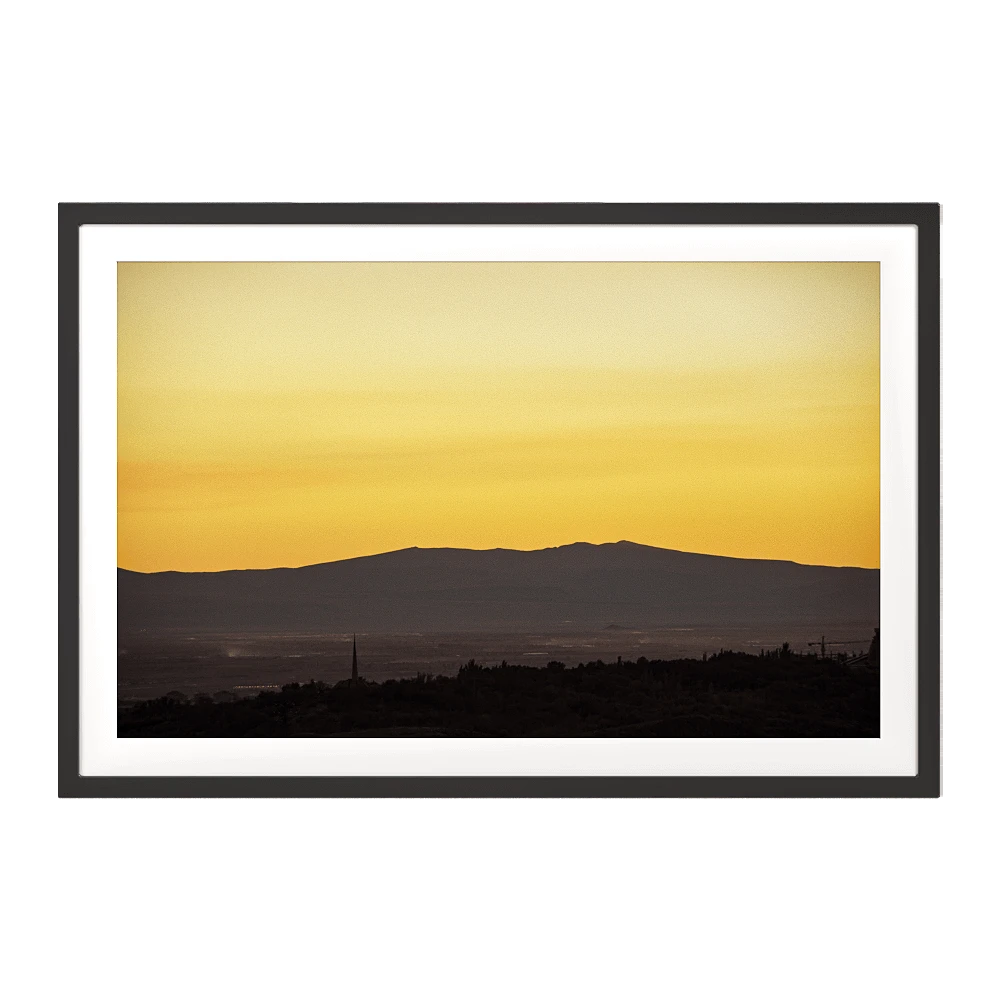 Framed Picture with Sunset in Yerevan