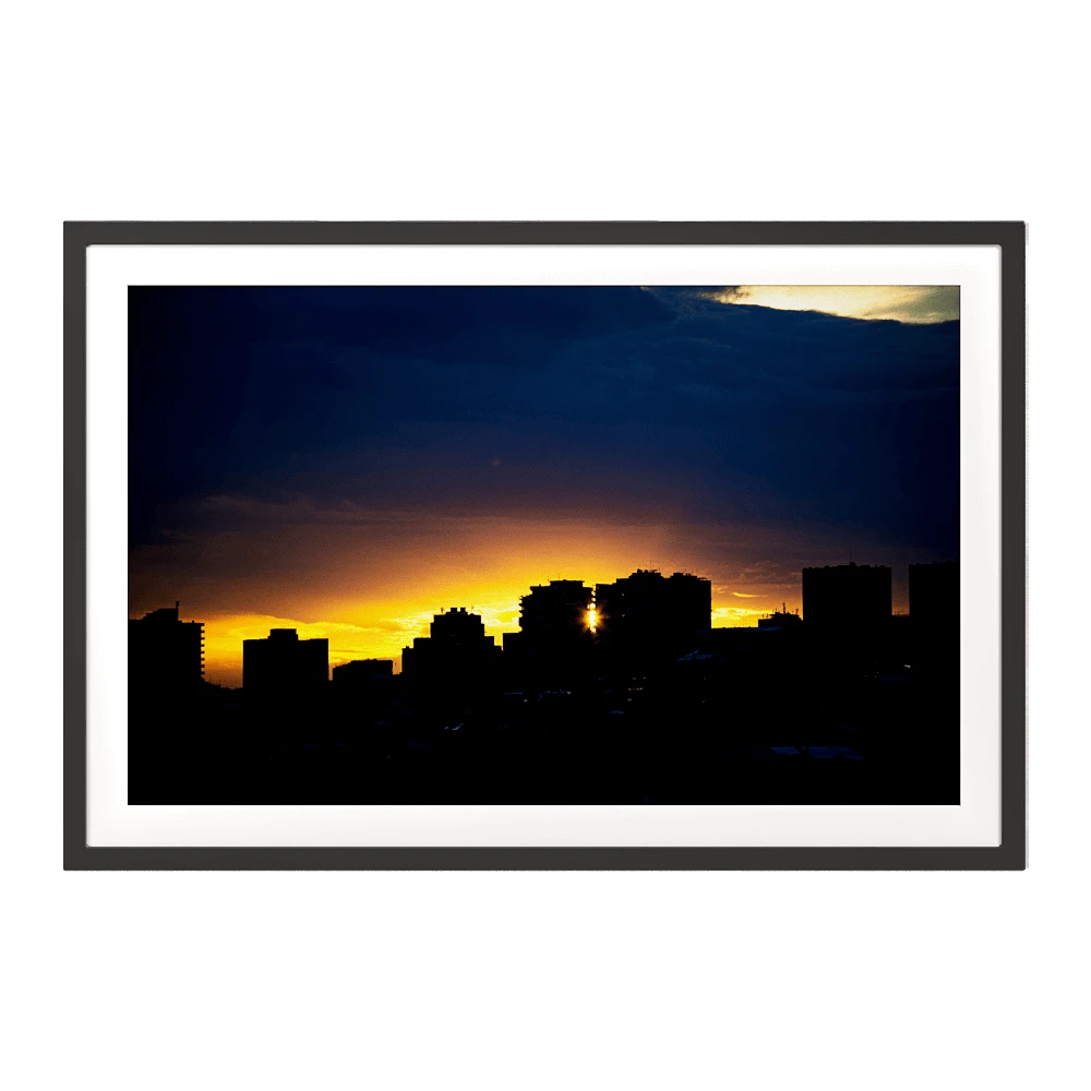 Framed Picture with Yerevan Cityscape at Sunset