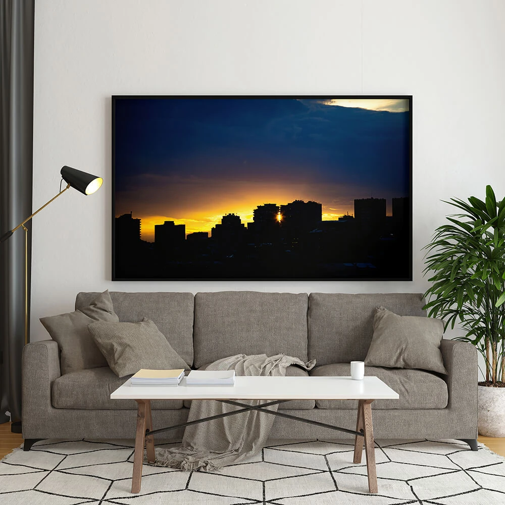 Framed Picture with Yerevan Cityscape at Sunset (2)