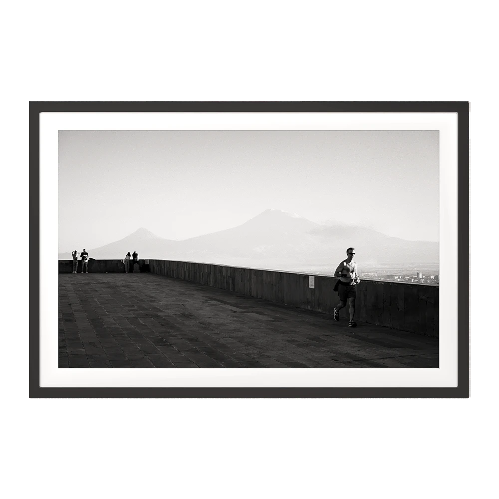 Art Photograph with Ararat & Yerevan in B&W