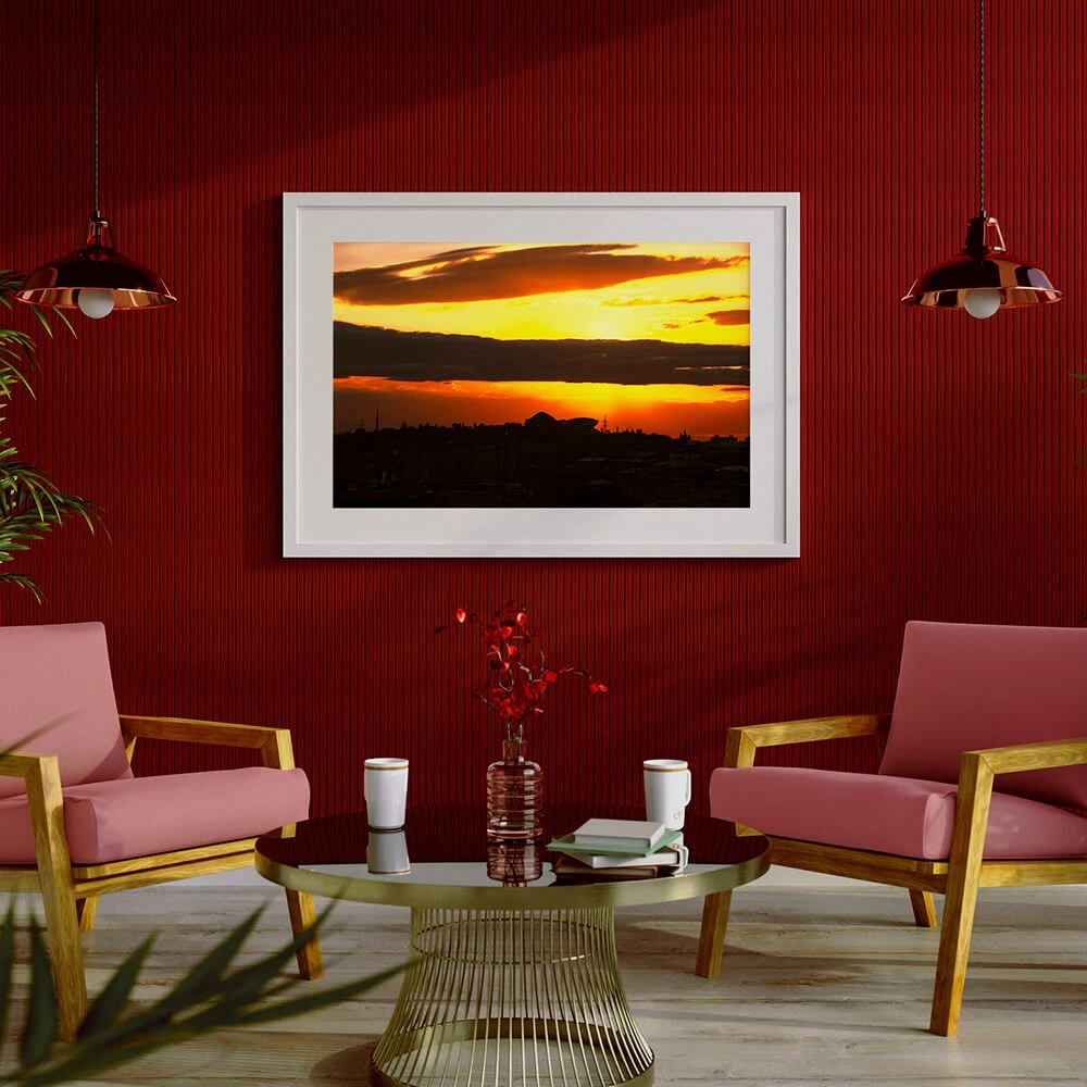 Framed Picture with Sunset in Yerevan (2)