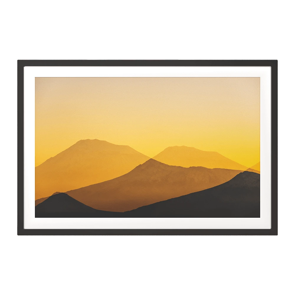 Modern Framed Picture with Abstract Landscape