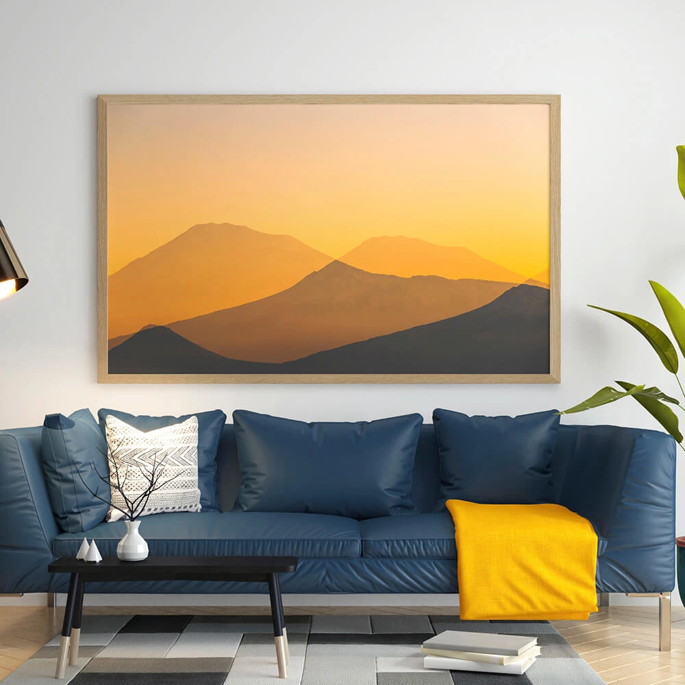 Modern Framed Picture with Abstract Landscape (2)