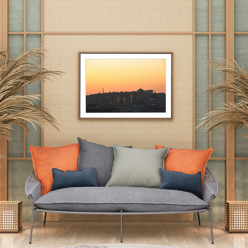 Framed Picture with Sunset in Yerevan (2)
