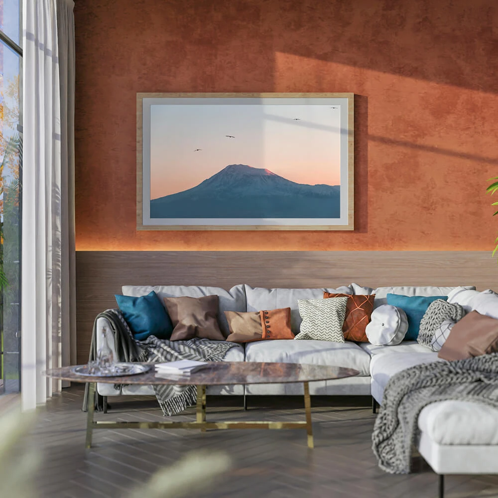 Framed Picture with Mount Ararat and Birds (2)