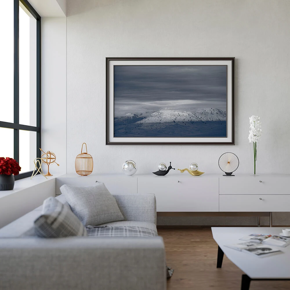 Framed Art with Great Ararat & Birds Landscape (2)