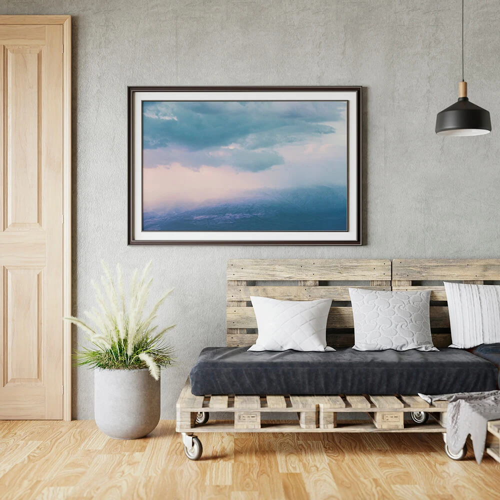 Framed Art Photograph with Great Ararat in Clouds (2)