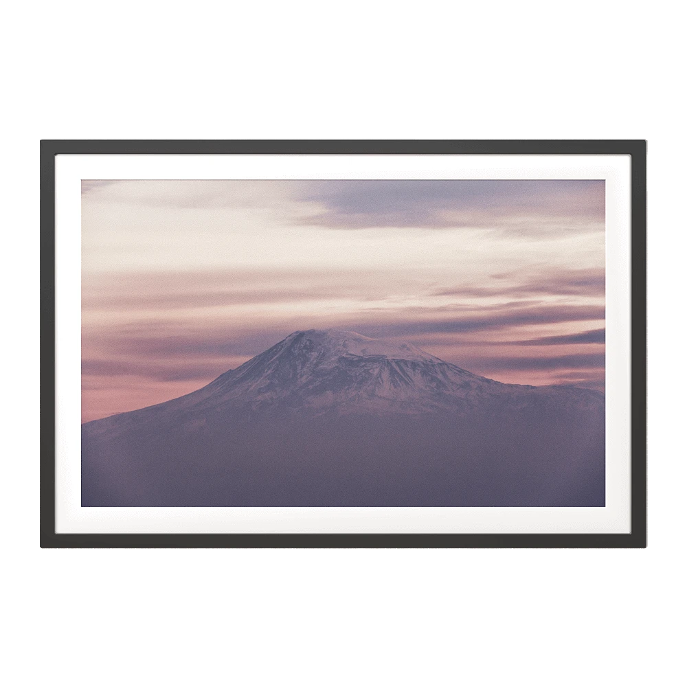 Framed Picture Great Ararat in Clouds