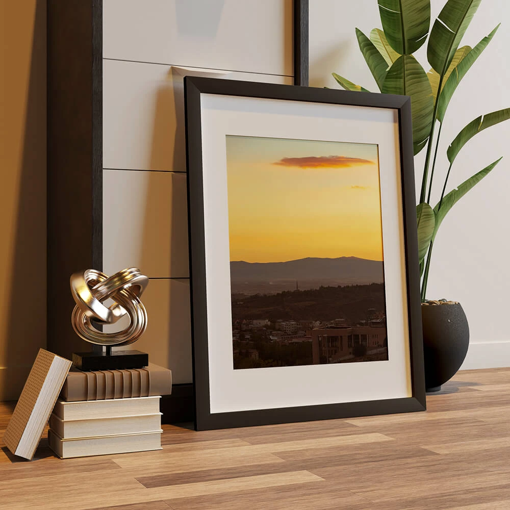 Framed Picture with Sunset Landscape in Yerevan (2)