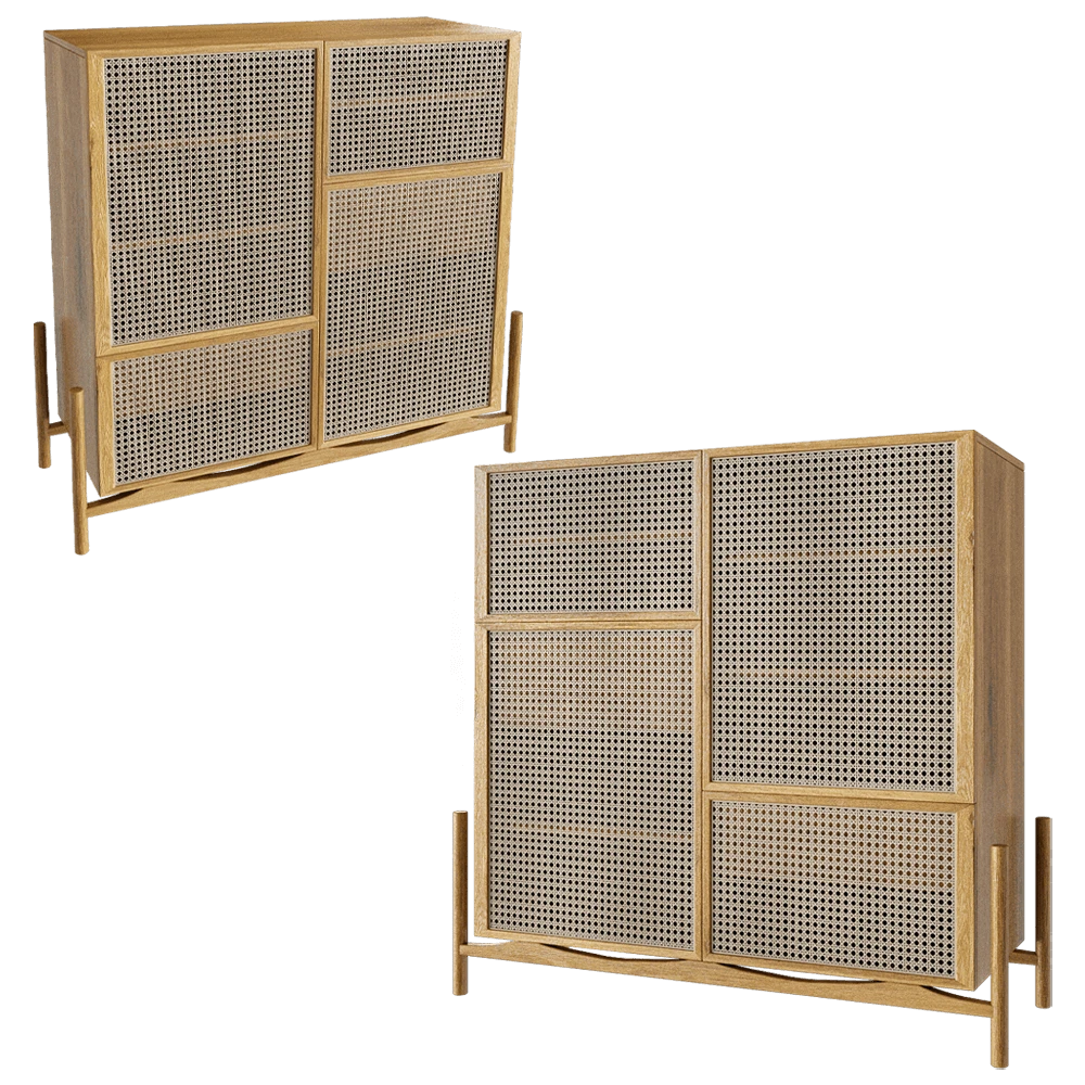 Chest of Drawers Manual mode Rattan