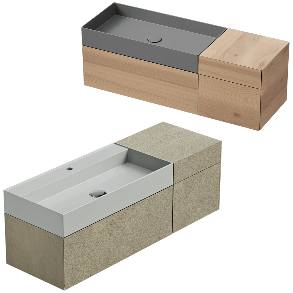 Cabinet with Washbasin Moab80 LES12S