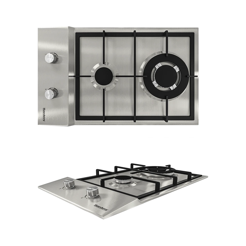 Gas stove with 2 burners by Hausberg