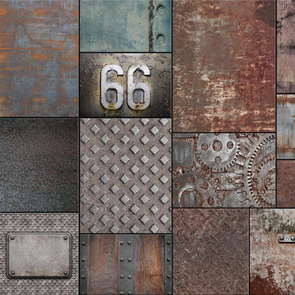 Wallpaper Dress-wall Steel - Brutal