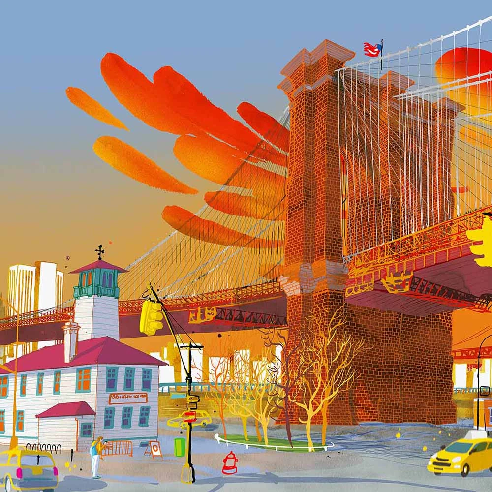 Wallpaper WallPepper Brooklyn Bridge, New York