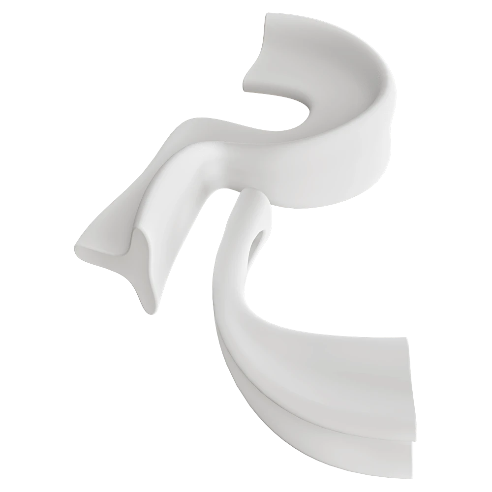 Sculptural Letter Astrini Design City Alphabet R