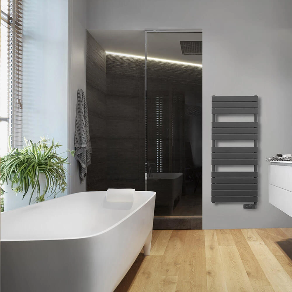 Towel Rail GROUPE ATLANTIC Russia Adelis Anthracite 750W (2)