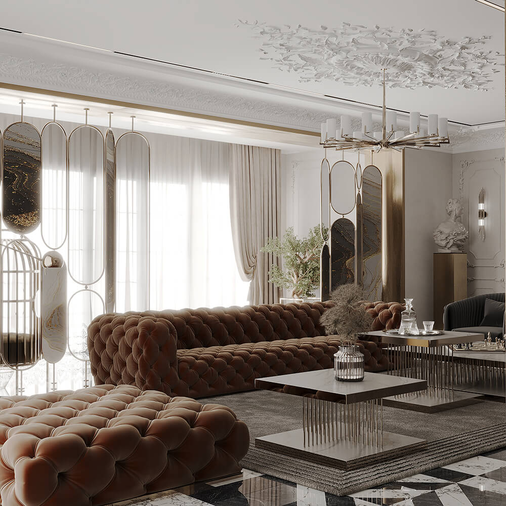 Neoclassical living room 19
