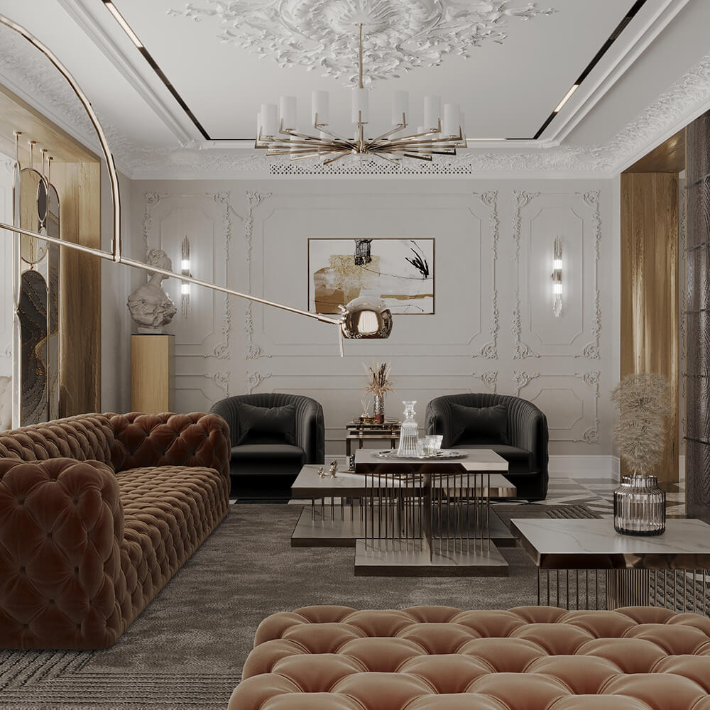 Neoclassical living room 17