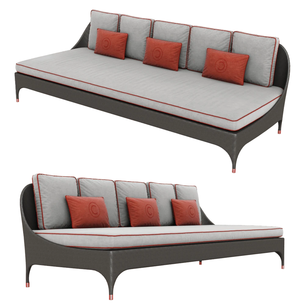 3-seater Sofa CPRN HOMOOD Art.OD1033