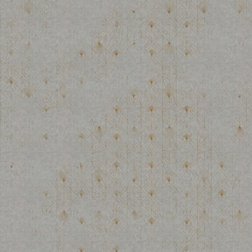 Wallpaper Wall Art Concrete Fan Gold