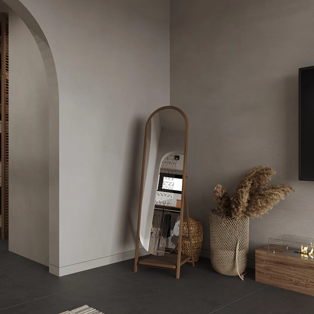 Serene Wabi-sabi Bedroom Interior 3D Scene (11)