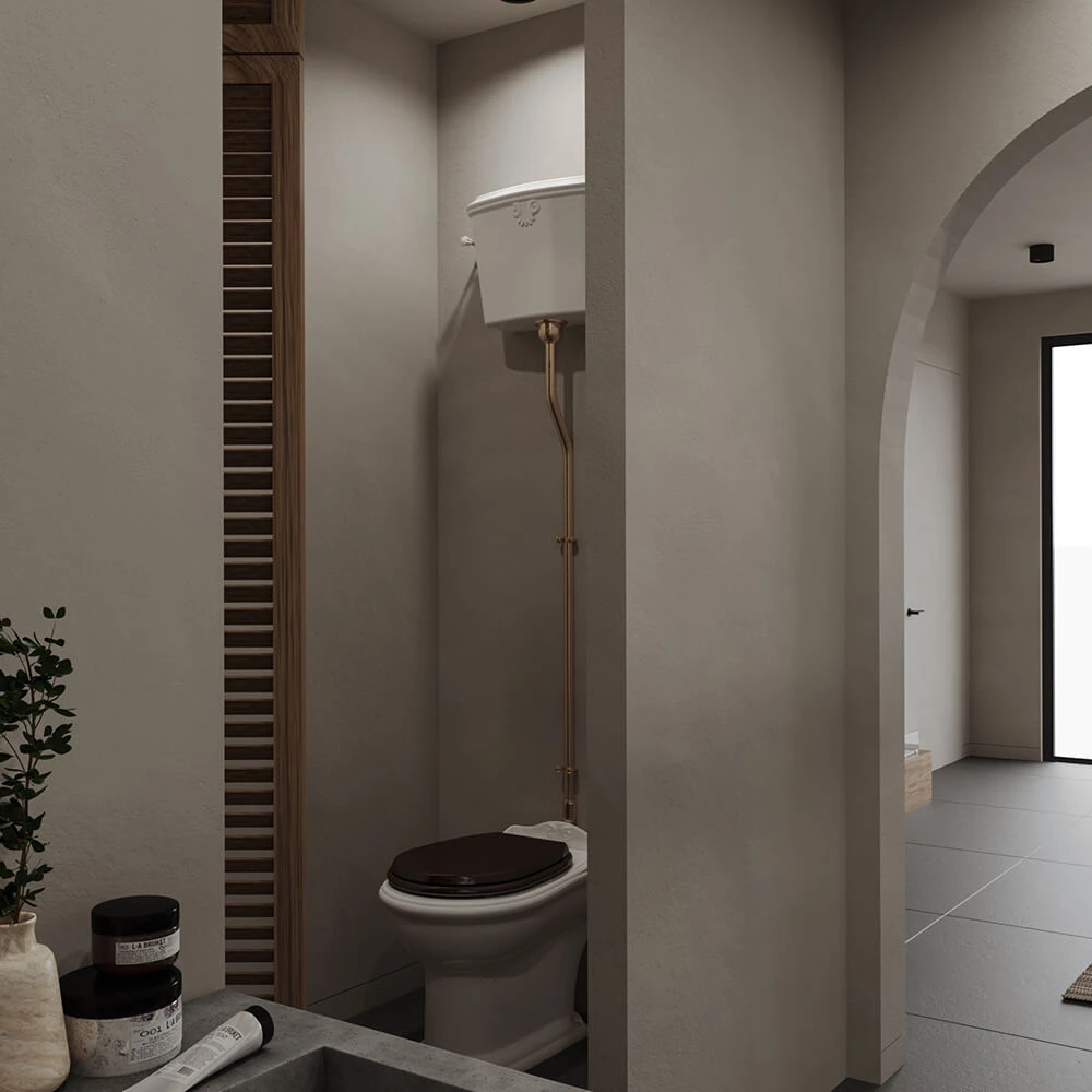Serene Wabi-sabi Bedroom Interior 3D Scene (16)