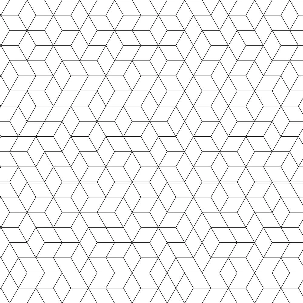 Wallpaper Wall Art Shapes Fusion W&B