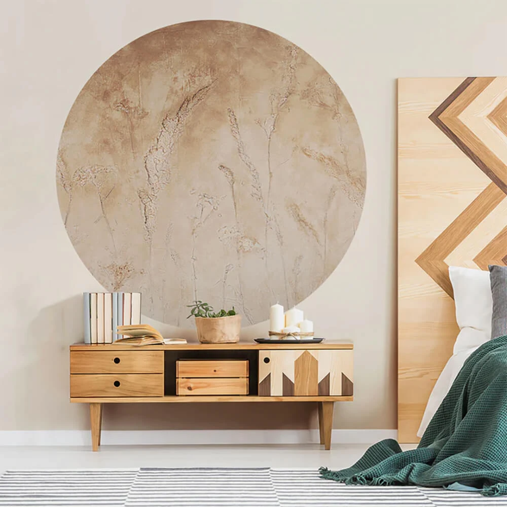 Wallpaper Wall Art Campo Di Grano round (2)