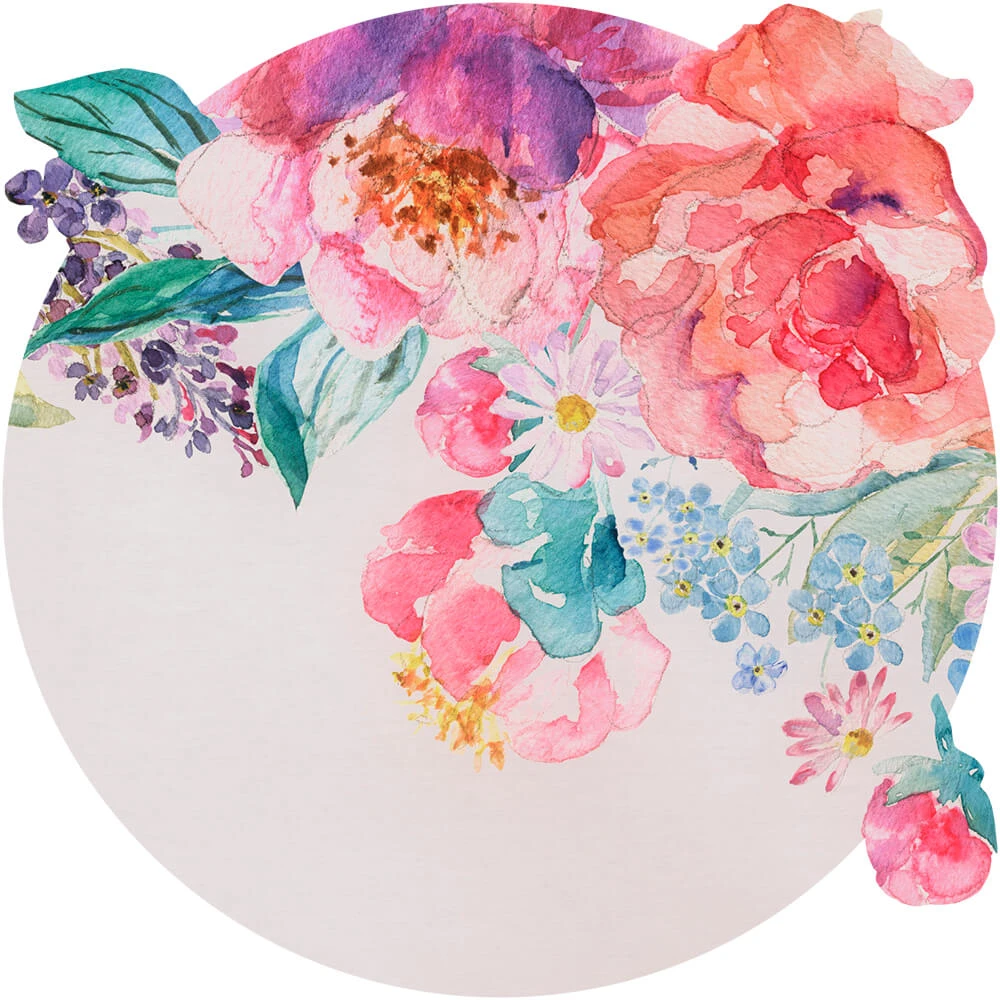 Wallpaper Wall Art Nettare Vivid round