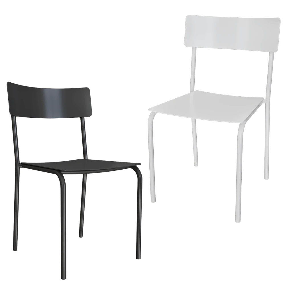 Chair Serax S without armrests aluminium