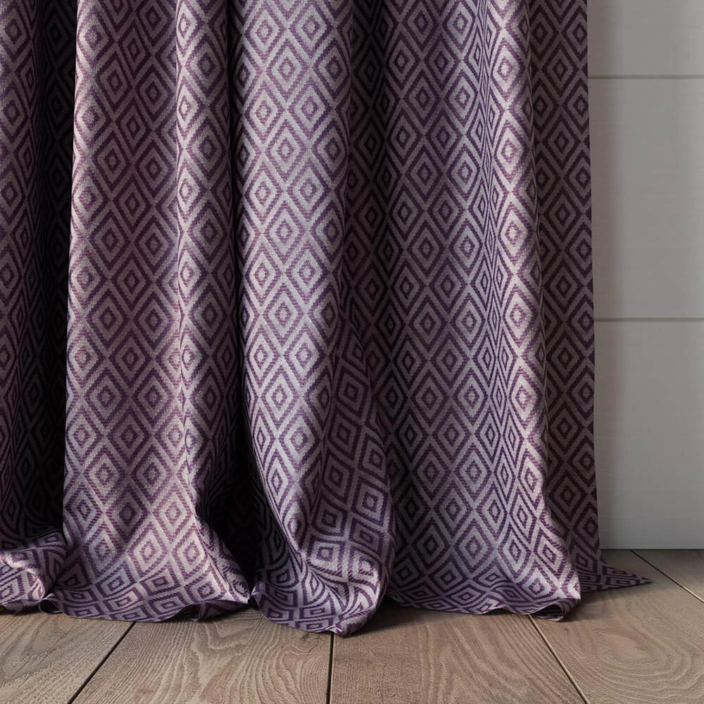 Fabric Texture Twinbru Geometric Purple Jacquard 1864026 (2)