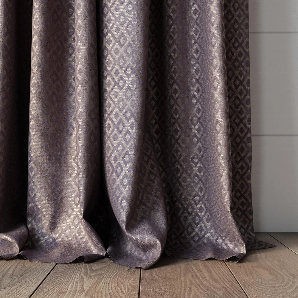 Fabric Texture Twinbru Geometric Purple Jacquard 1064000 (2)