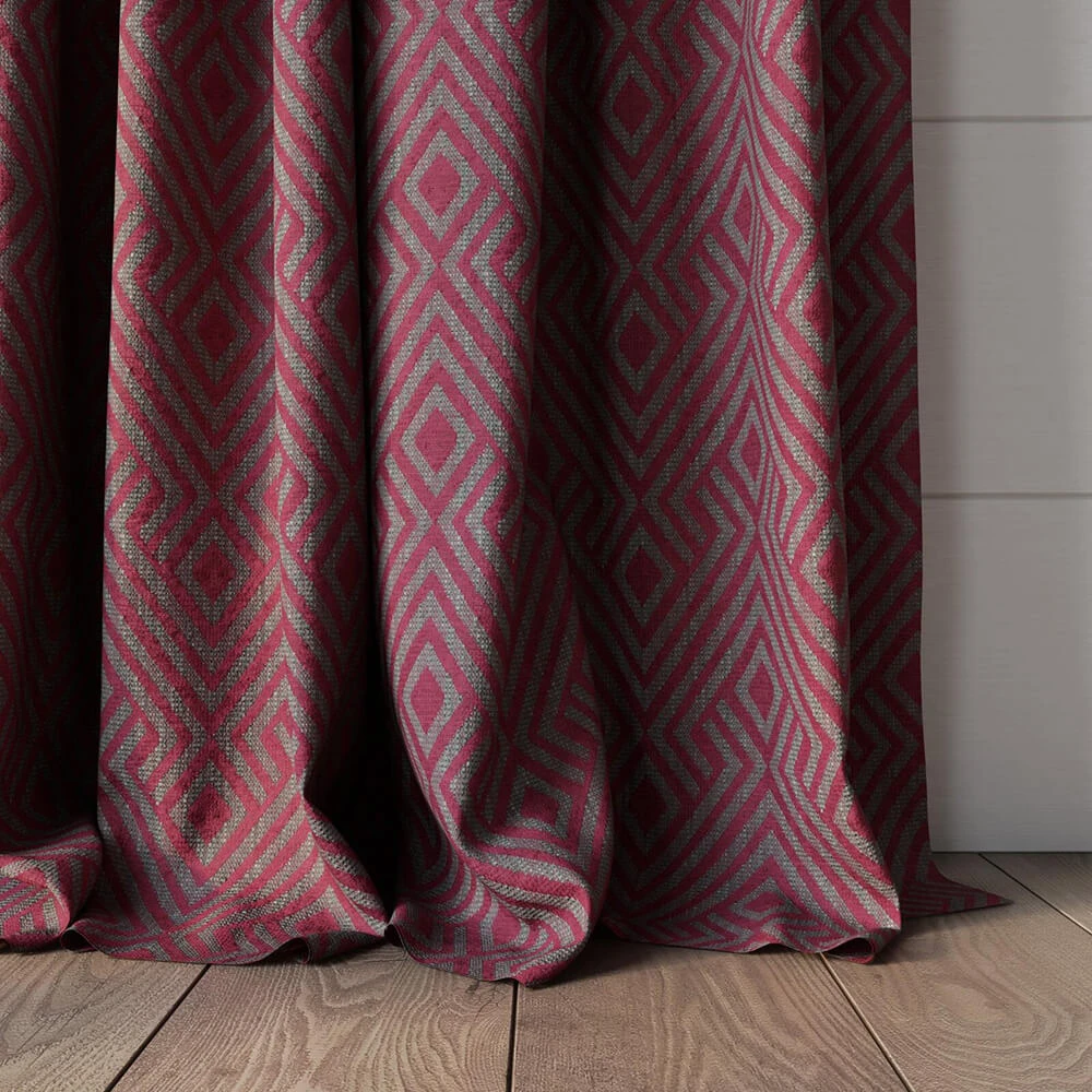 Fabric Texture Twinbru Geometric Pink 1264011 (2)