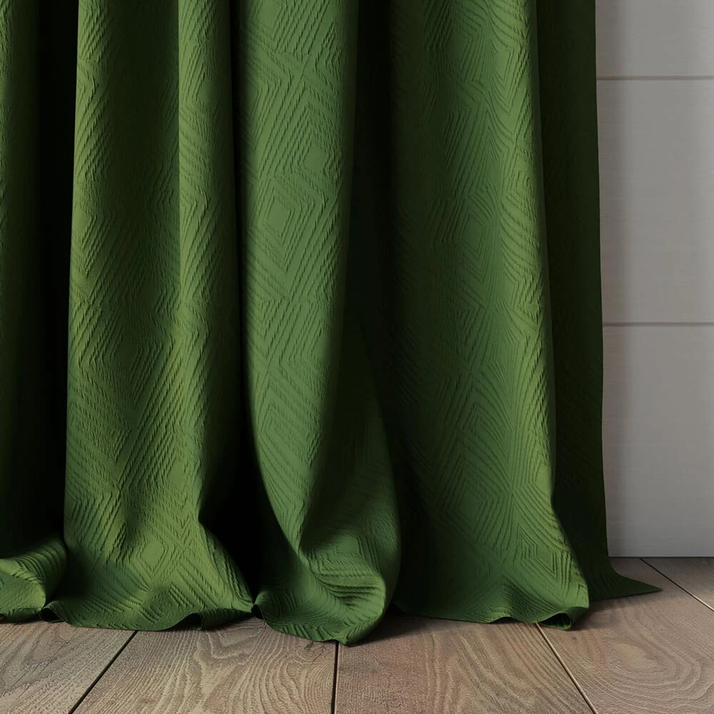 Fabric Texture Twinbru Geometric Green Jacquard 1262301 (2)