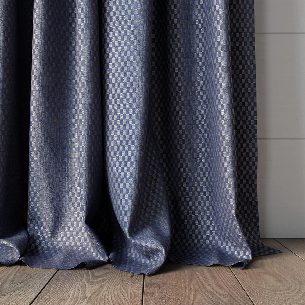 Fabric Texture Twinbru Geometric Blue Jacquard 1864017 (2)