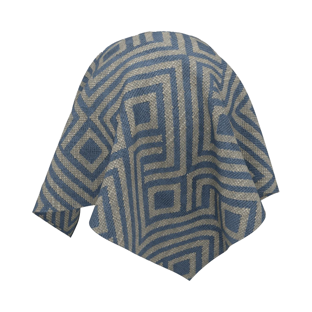 Fabric Texture Twinbru Geometric Blue Jacquard 1364012