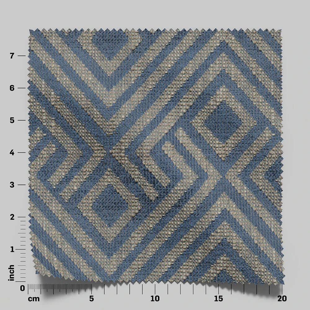 Fabric Texture Twinbru Geometric Blue Jacquard 1364012 (4)